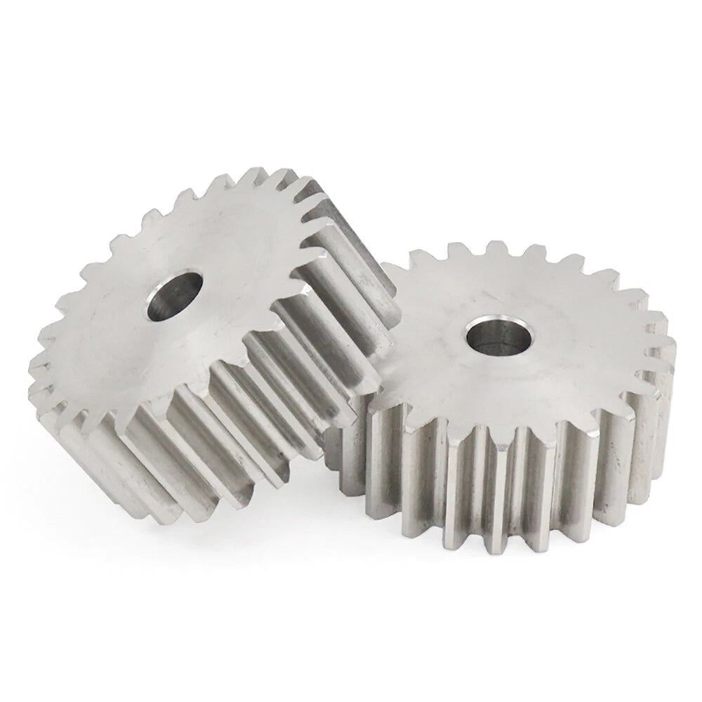 1/1.5/2 Mod 12~120 Teeth, Flat Gear Cylindrical Gear, Spur Gears Stainless Steel