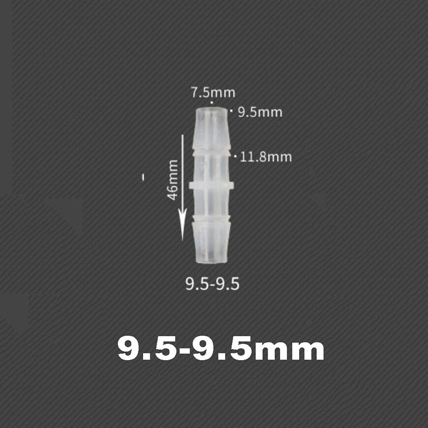 Plastic Barbed Straight Connector Pipe Hose Joiner Fittings Air Water 2.4-3.2mm