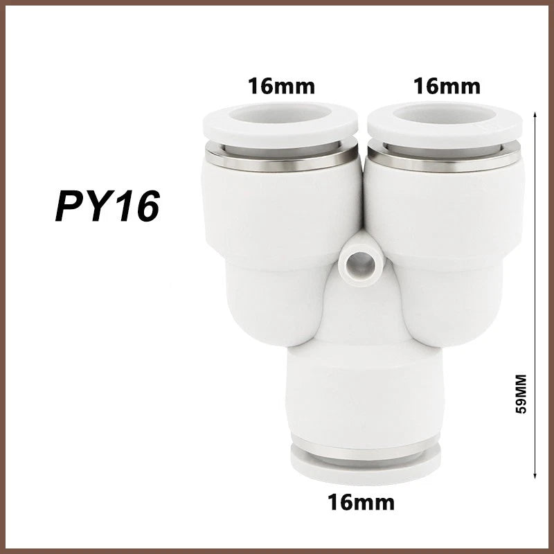 Pneumatic Push Fit Connectors Air Hose Speed Push In Fittings PU PE PY PG PEG