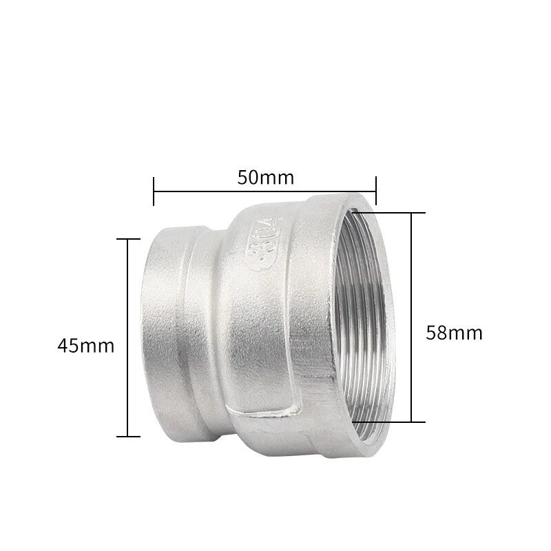 BSP Stainless Steel Reducing Bush — Female Thread Pipe Fitting