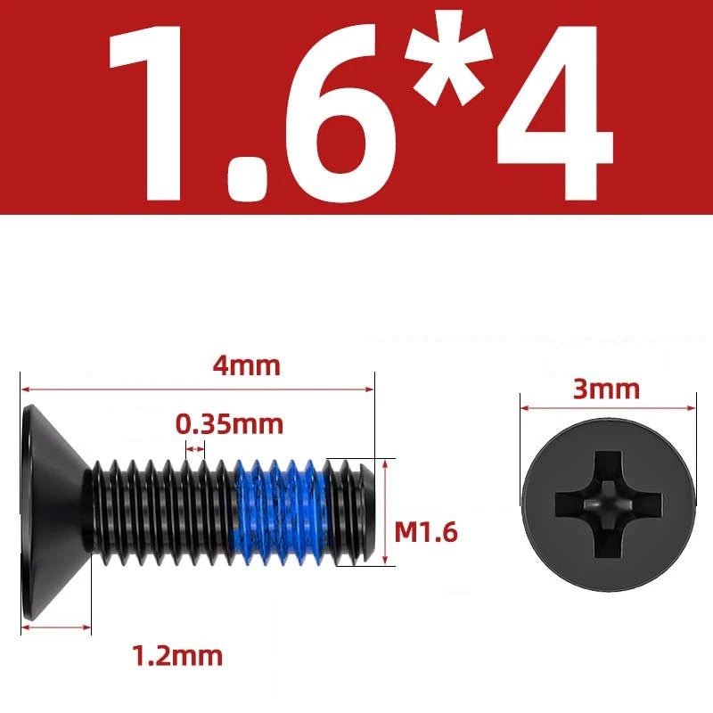 M1.2–M6 Phillips Flat Head Machine Screws | Carbon Steel | Black & Nickel Plated - HomeDIYer