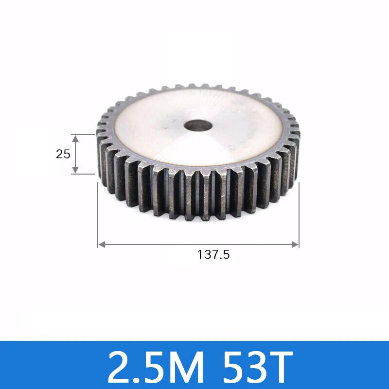 Spur Gears Pinion Gear 1.5/2.5/3/4/5 Mod Transmission Gears 45# Steel Flat Gears