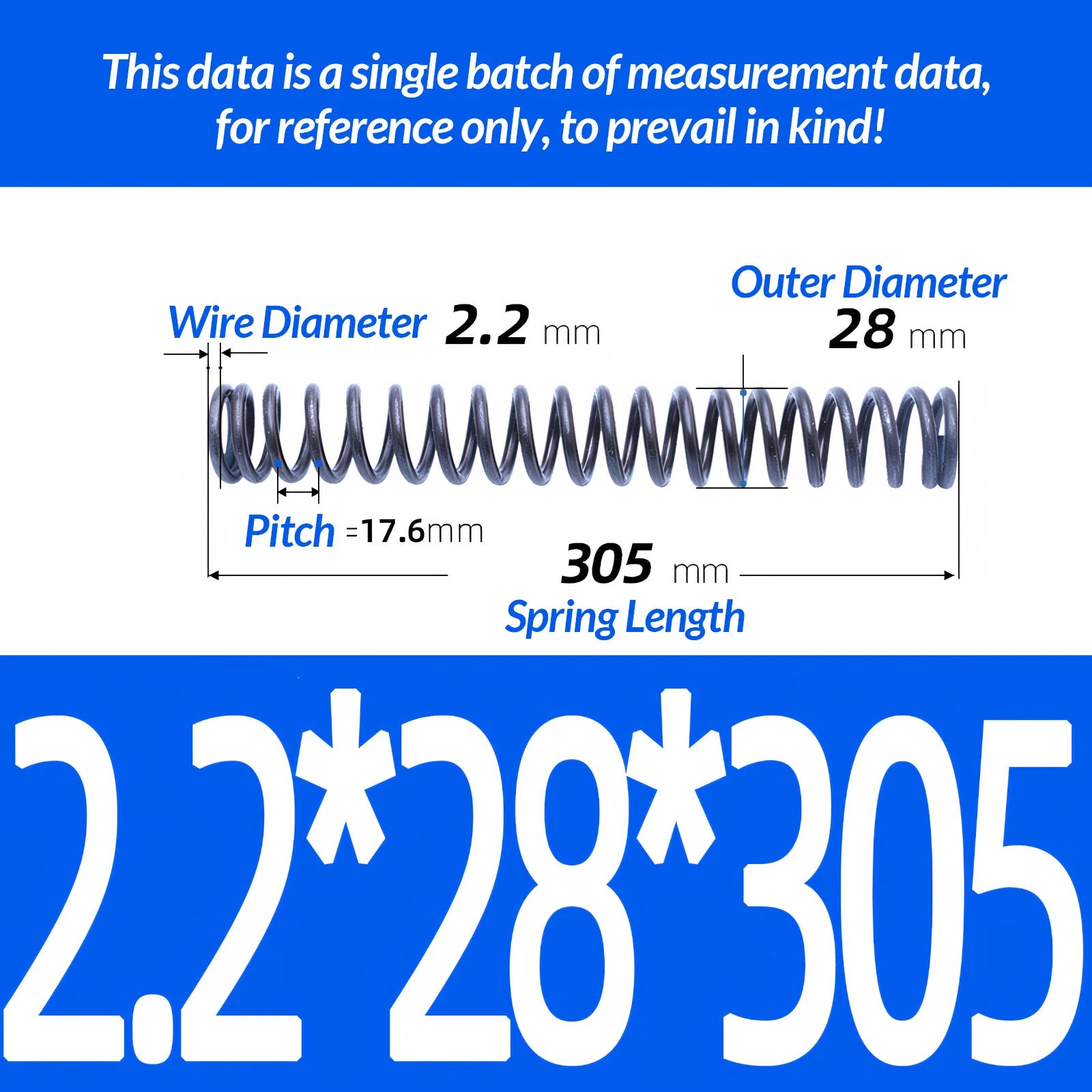 Length 305mm Compression Spring Pressure Springs OD 3-60mm Wire Dia 0.3mm-6.0mm