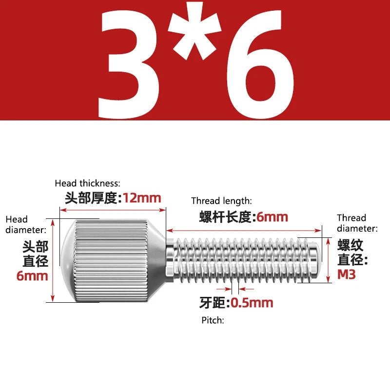 A2 Stainless Steel Knurled Thumb Screws – Small Head, Hand Tighten Fasteners (M2 to M8) - HomeDIYer