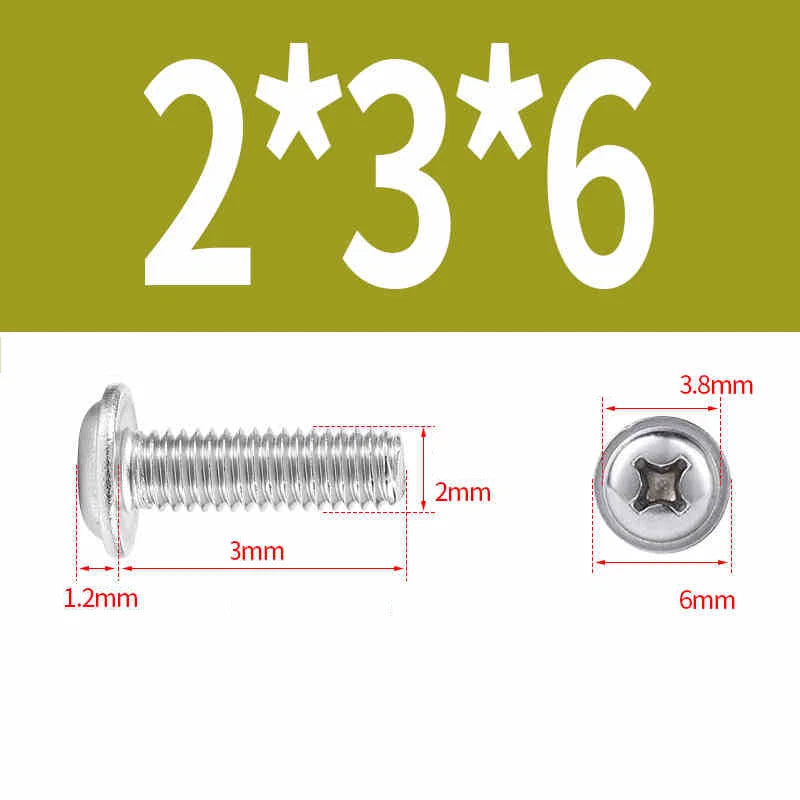 Phillips Flanged Pan Head Machine Screws M1.4 to M4 Multiple Lengths