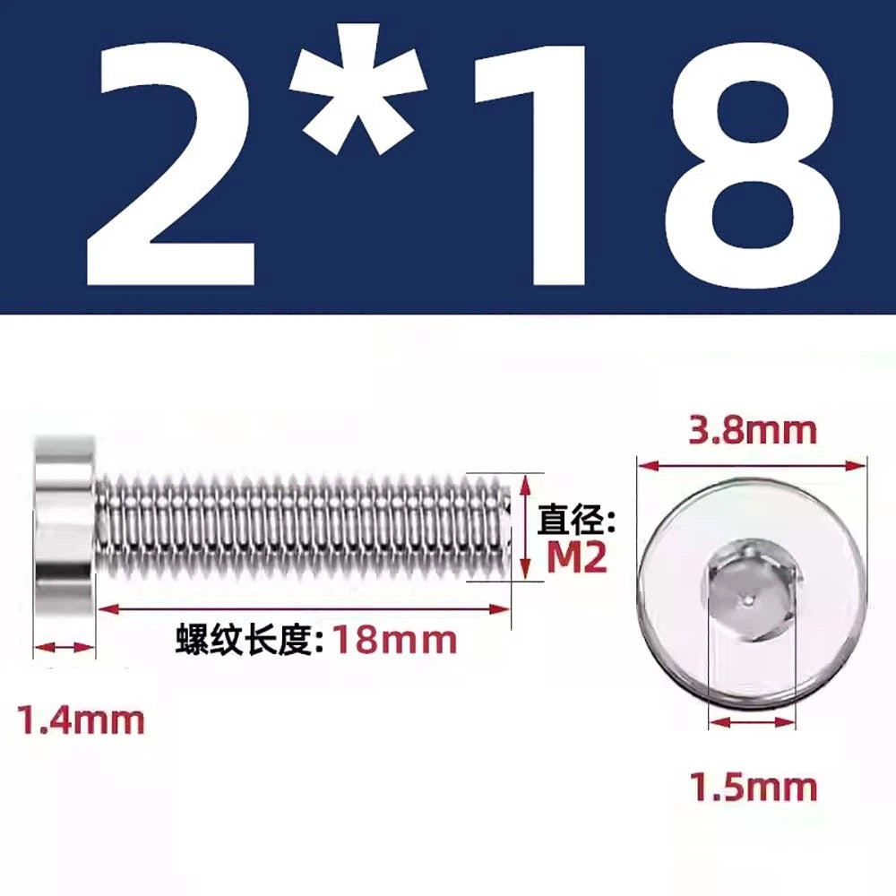 M1.4–M12 Low Head Socket Cap Screws – A2 Stainless Steel, Space‑Saving Design for Tight Clearances