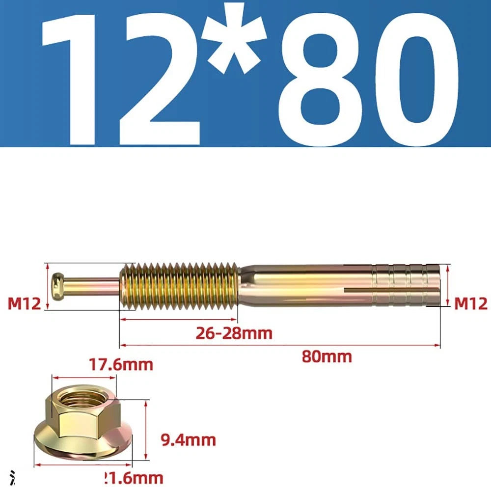 Carbon Steel Expansion Anchor Bolts — M6 to M24, 45mm to 250mm