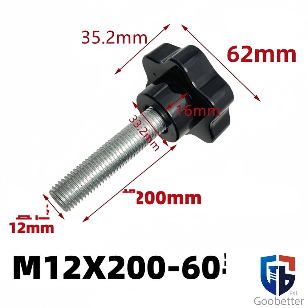 Star Knob Thumb Screws — Clamping Bolts with Hand Grip M10 M12 M14 M16
