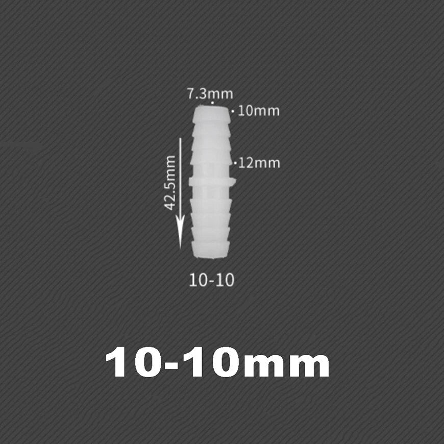 Plastic Barbed Straight Connector Pipe Hose Joiner Fittings Air Water 2.4-3.2mm