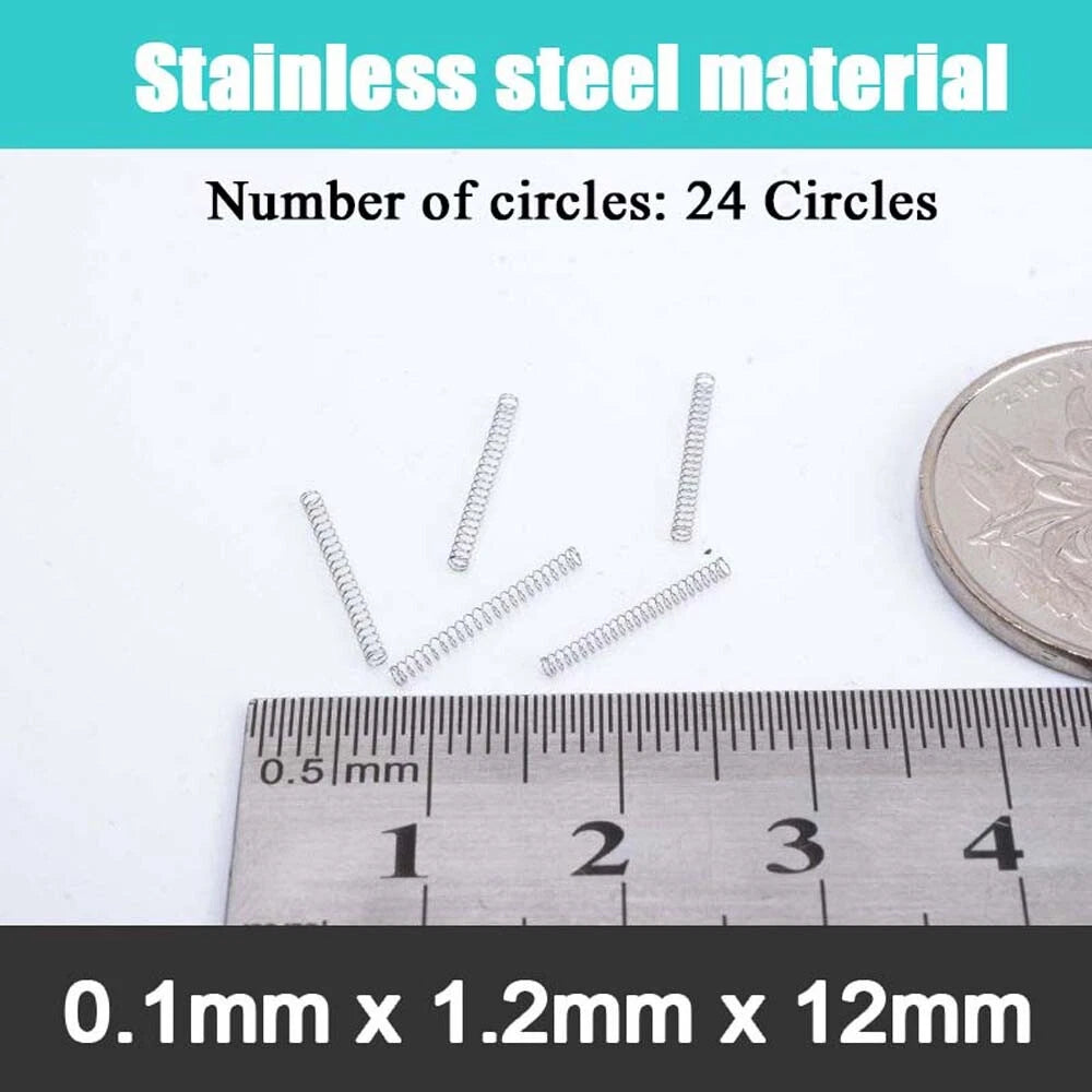 Stainless Steel Compression Springs Steel wire 0.1 mm small coil spring 5-20mm