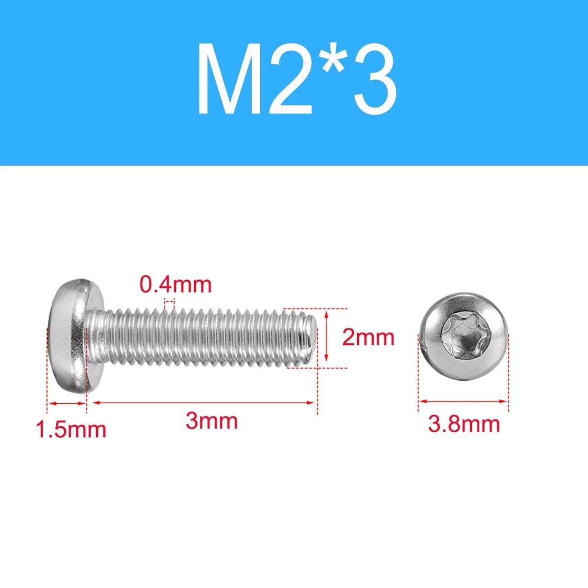 A2 Stainless Steel Torx Pan Head Machine Screws | M1.4 to M10 Six - Lobe Drive - HomeDIYer