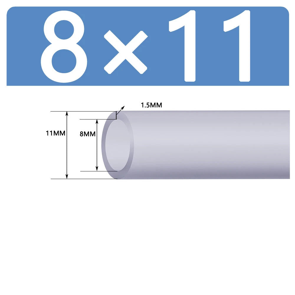 Silicone Vacuum Hose Pipe — White Rubber Tube for Water, Air & Coolant | ID 2mm–38mm