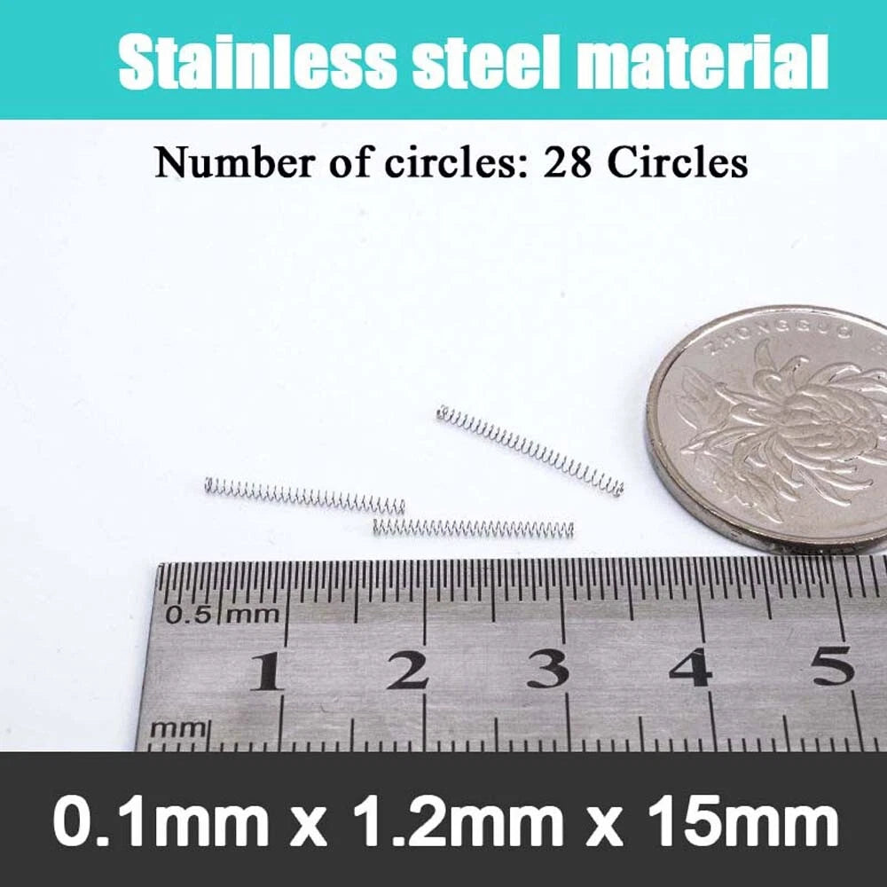 Stainless Steel Compression Springs Steel wire 0.1 mm small coil spring 5-20mm