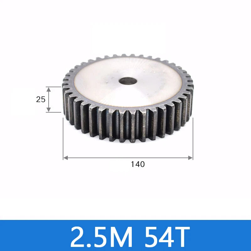 Spur Gears Pinion Gear 1.5/2.5/3/4/5 Mod Transmission Gears 45# Steel Flat Gears