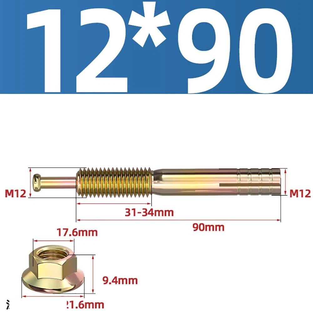 Carbon Steel Expansion Anchor Bolts — M6 to M24, 45mm to 250mm