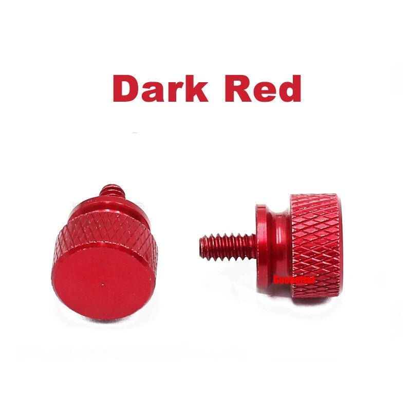 632×6 Color Knurled Thumb Screws – Aluminum Hand Grip Knob Bolts for PC Computer Case (12 Colors) - HomeDIYer