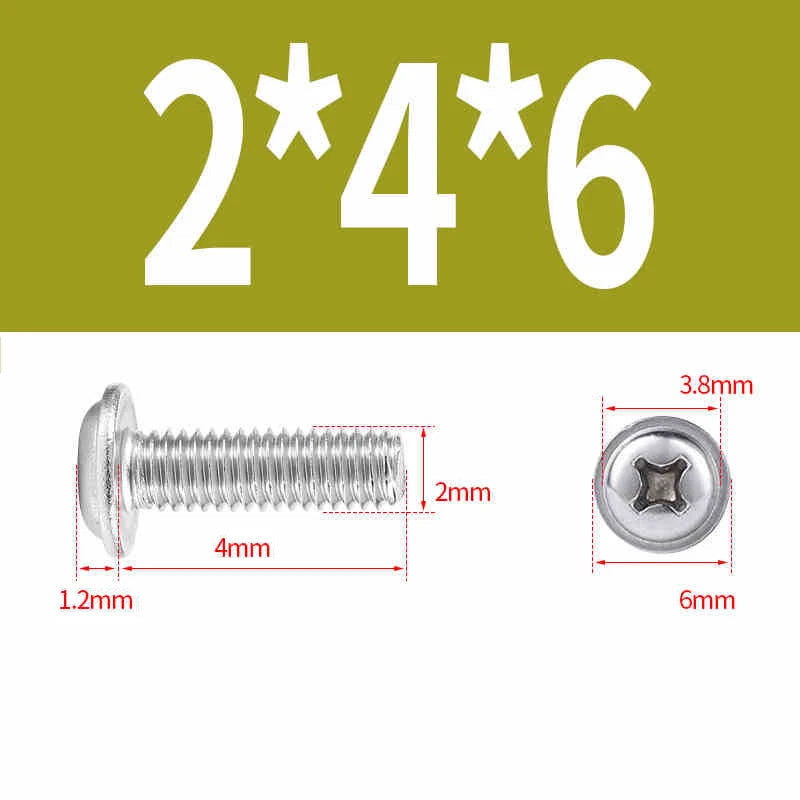 Phillips Flanged Pan Head Machine Screws – 304 / 316 Stainless Steel, Built‑in Washer (3–60mm Lengths)