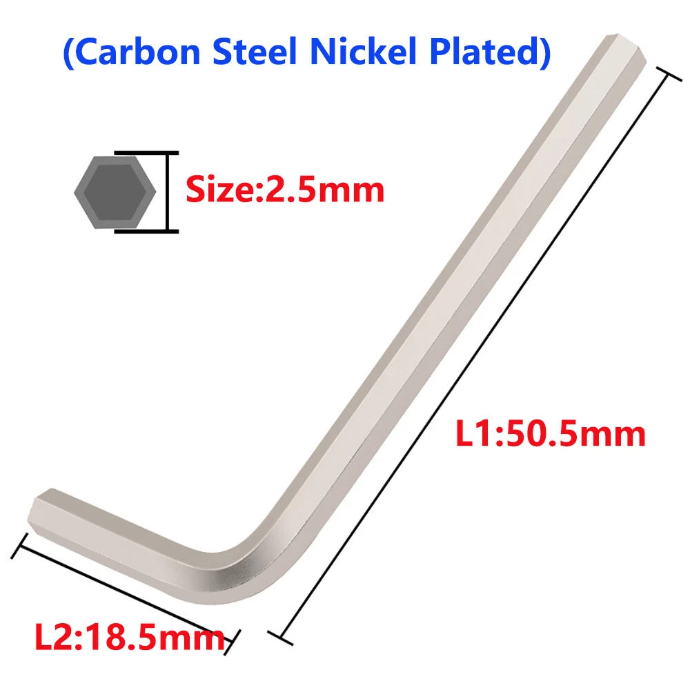 0.7mm-17mm Allen Keys Hexagon Key Hex Wrench Extra Long 5mm 6mm 8mm 10mm 14mm