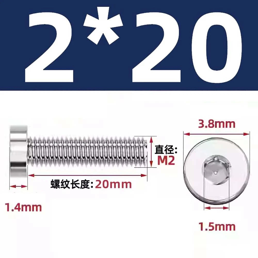 M1.4–M12 Low Head Socket Cap Screws – A2 Stainless Steel, Space‑Saving Design for Tight Clearances