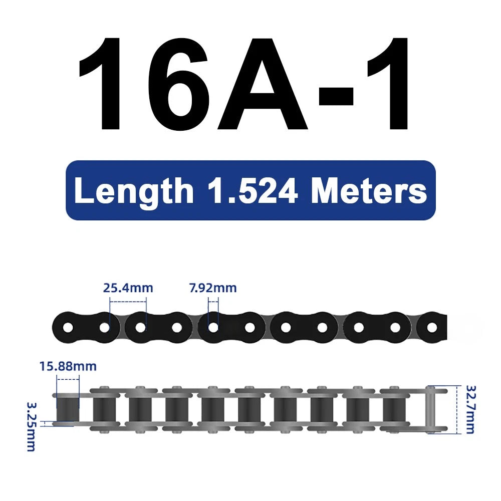 04C 05B 06B 06C 08A 08B 10A Roller Chain Quality Simplex Double Row 1.524 METRES