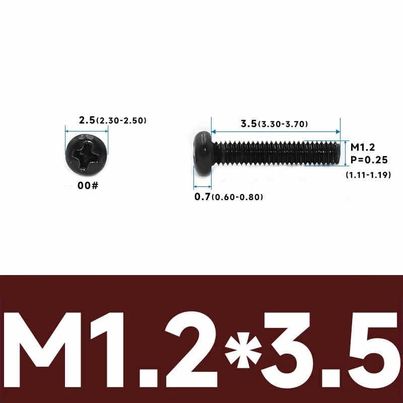 Phillips Pan Head Machine Screws – Carbon Steel M1 to M4, Multiple Lengths & Finishes - HomeDIYer
