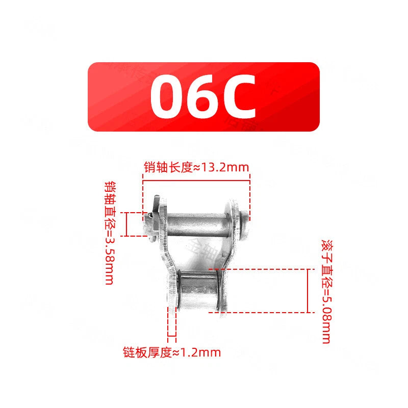 A2 Stainless Steel Roller Chain Link Fast Post Fully& Half Chain Connected Joint