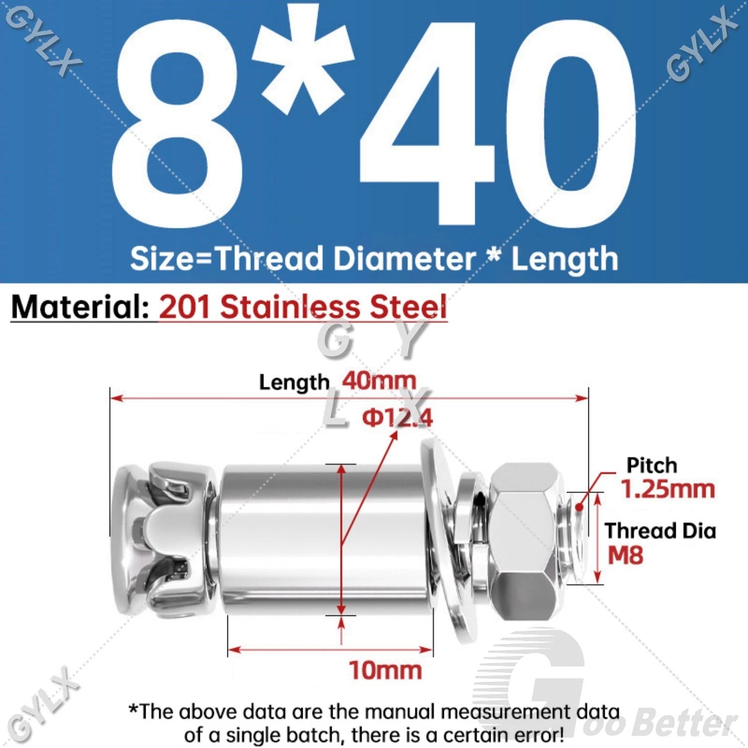 Stainless Steel Expansion Bolts for Marble & Stone — M6 M8 Heavy Duty Anchor Bolts