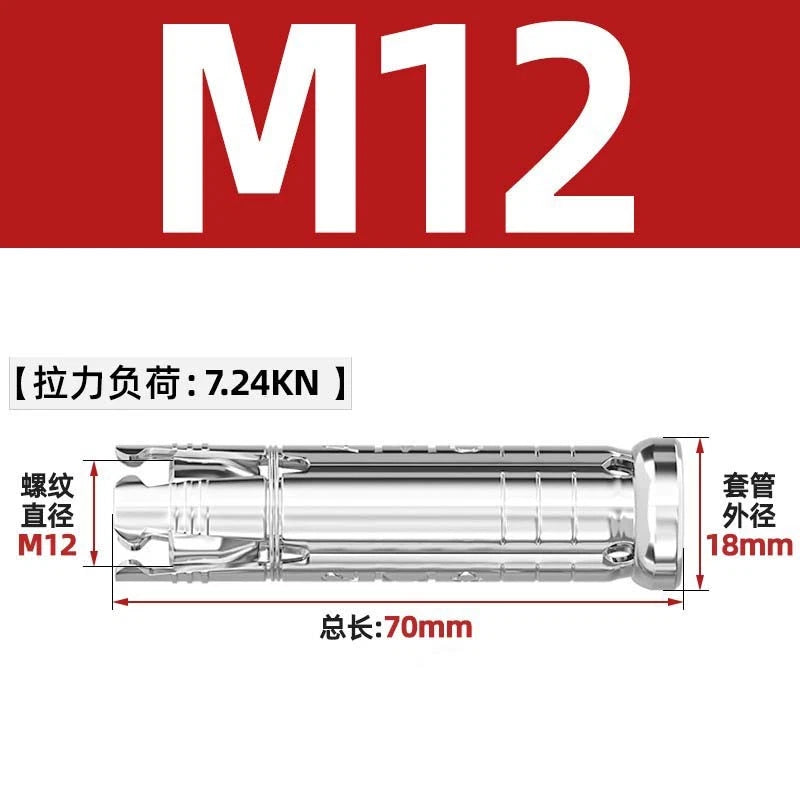 Stainless Steel Built-in Expansion Bolts — M6 M8 M10 M12 | 201 / 304 / 316