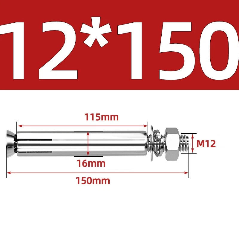 M6-M20 Stainless Steel Concrete Expansion Anchor Bolts – Extra Long