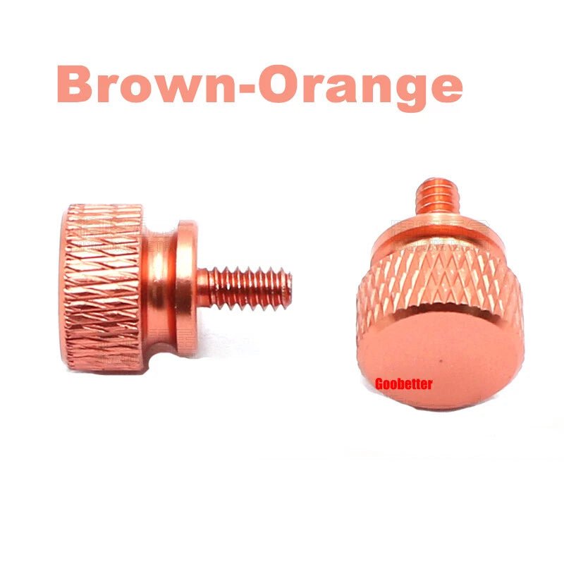 632×6 Color Knurled Thumb Screws – Aluminum Hand Grip Knob Bolts for PC Computer Case (12 Colors) - HomeDIYer