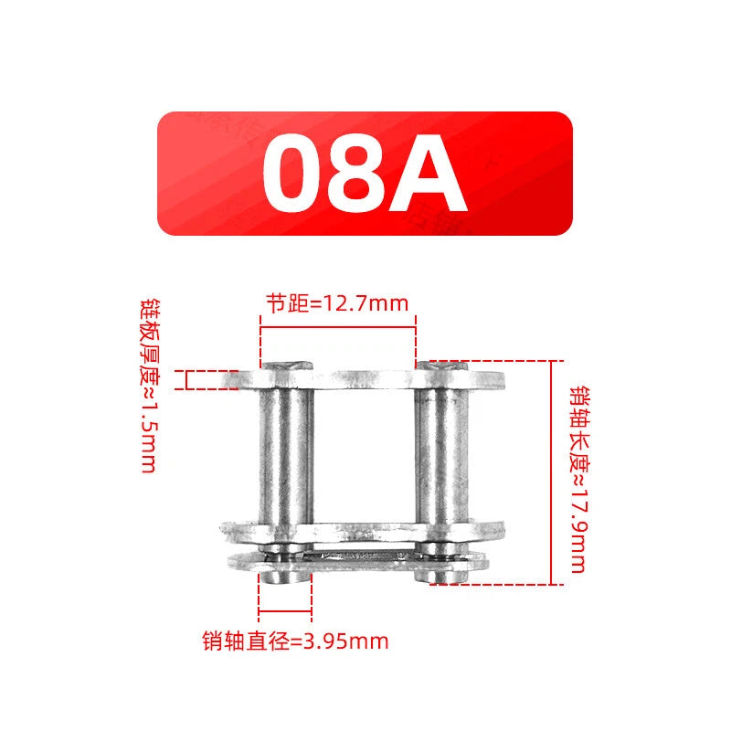 A2 Stainless Steel Roller Chain Link Fast Post Fully& Half Chain Connected Joint