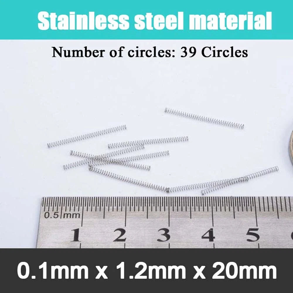 Stainless Steel Compression Springs Steel wire 0.1 mm small coil spring 5-20mm