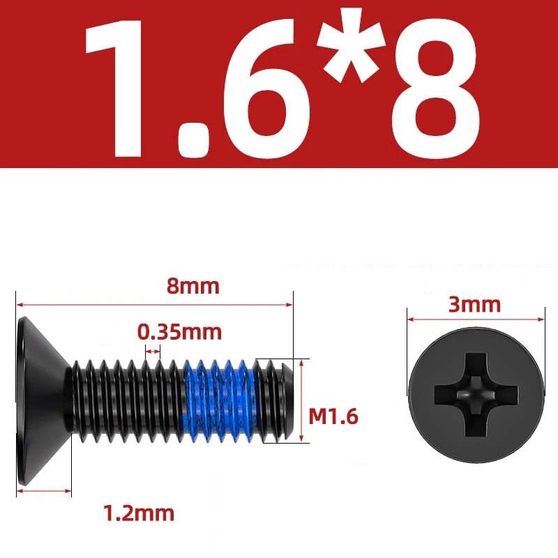 M1.2–M6 Phillips Flat Head Machine Screws | Carbon Steel | Black & Nickel Plated - HomeDIYer
