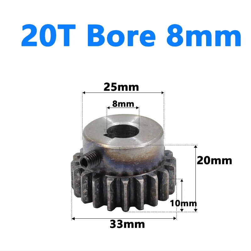 1.5 Module Spur Gear Bore 6/8/10/12/15mm Teeth 10-60 Pinion Pitch 4.71mm