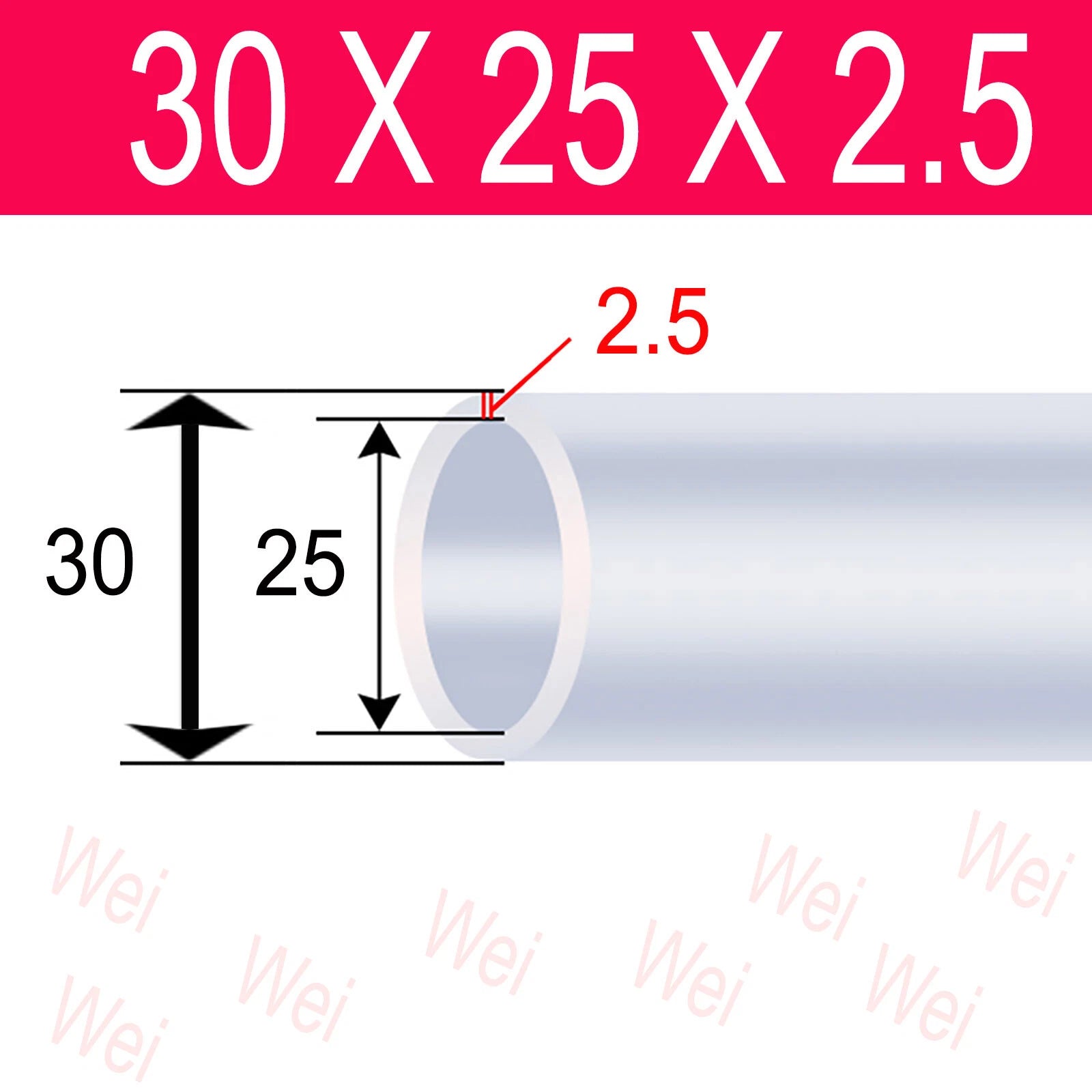 Clear Flexible PVC Tubing – OD 3mm to 57mm, Custom Cut Lengths