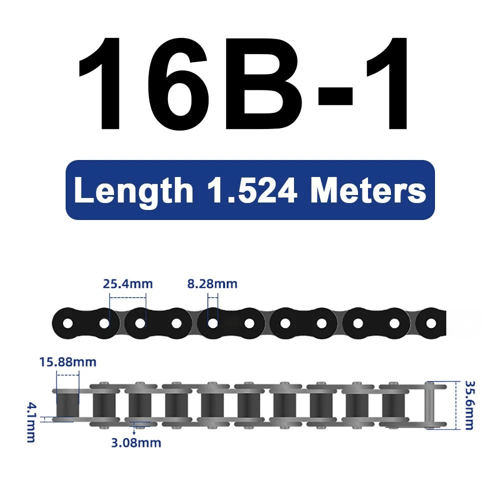04C 05B 06B 06C 08A 08B 10A Roller Chain Quality Simplex Double Row 1.524 METRES