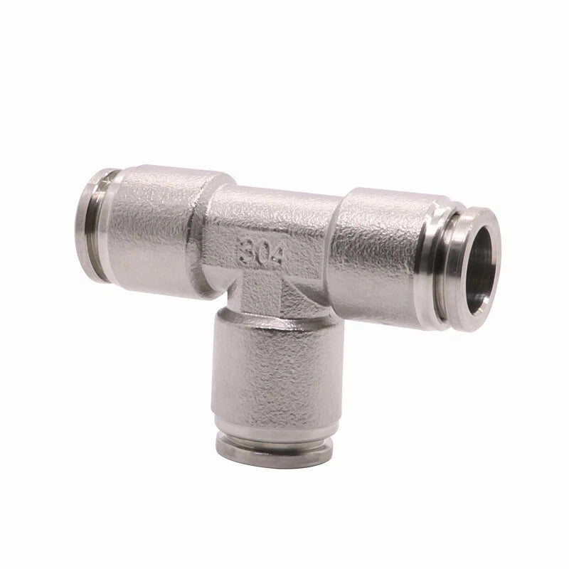 Stainless Steel Pneumatic Push-to-Connect Fittings — Straight, Elbow, Tee, Wye & More