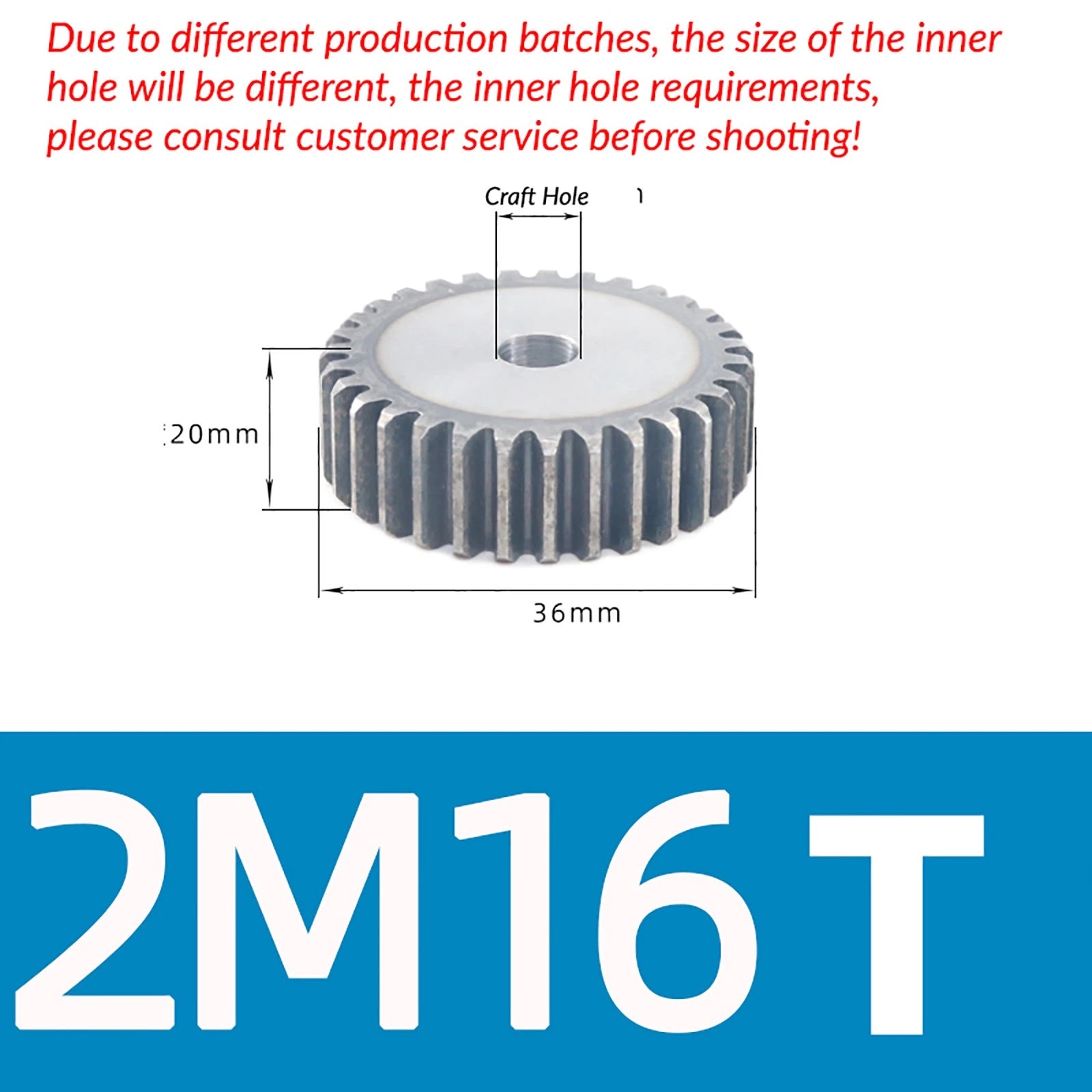 1/1.5/2 Mod 12T-150T Spur Gear 45# Steel Pinion Gear Thickn10-20mm Transmission