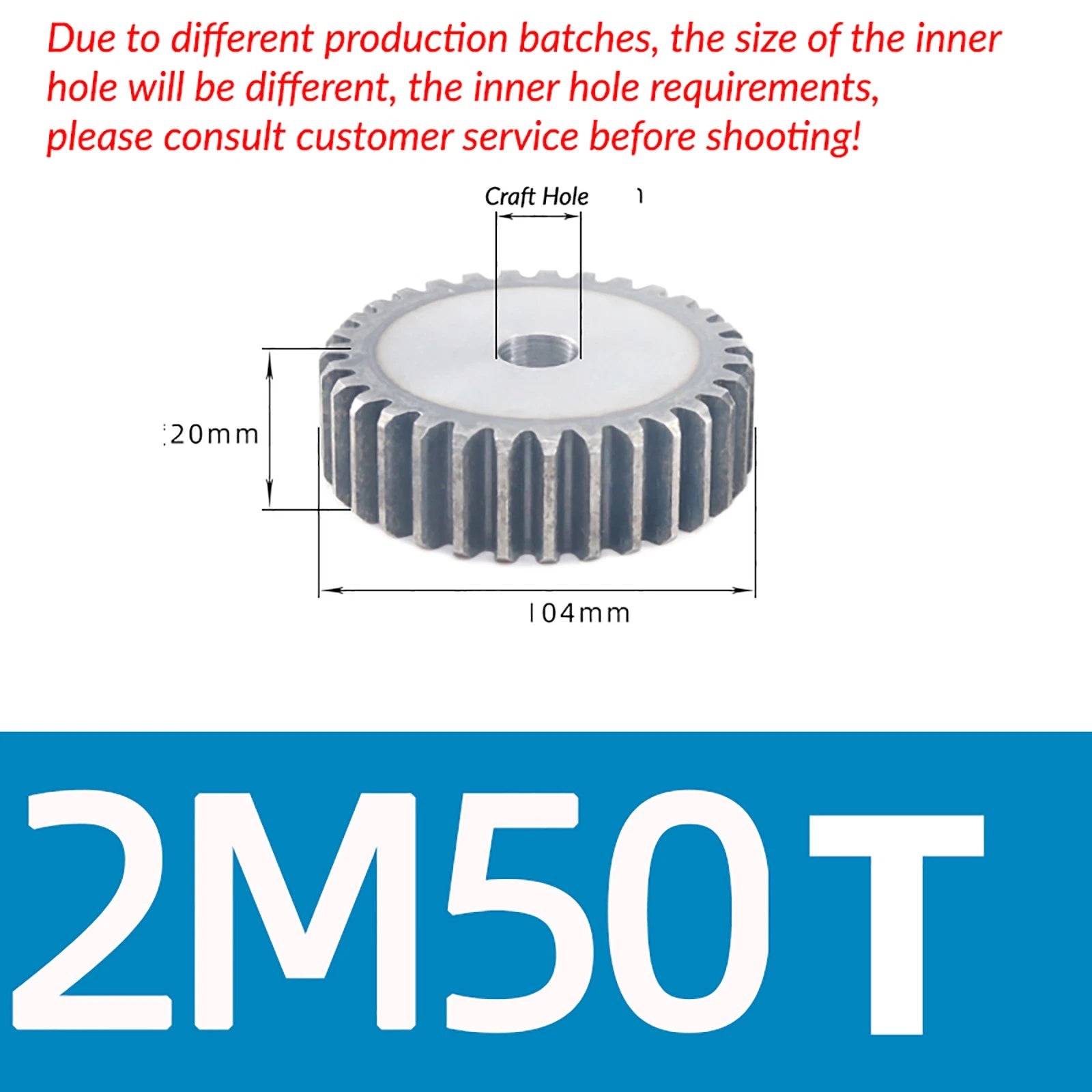 1/1.5/2 Mod 12T-150T Spur Gear 45# Steel Pinion Gear Thickn10-20mm Transmission