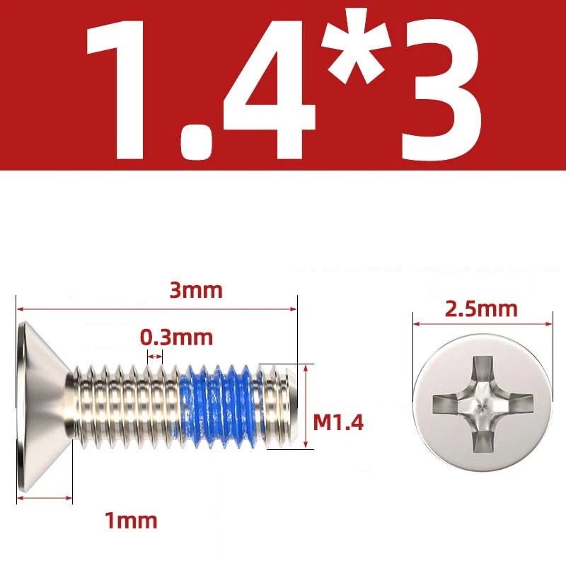 M1.2–M6 Phillips Flat Head Machine Screws | Carbon Steel | Black & Nickel Plated - HomeDIYer