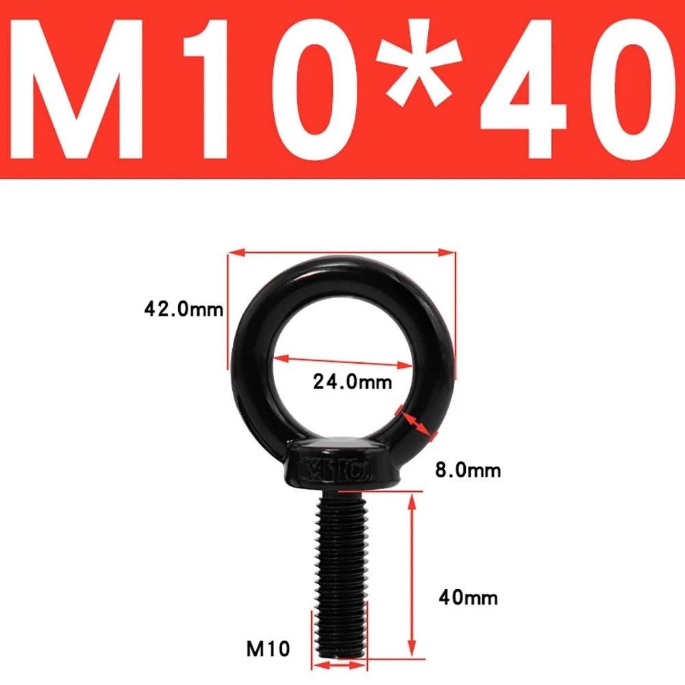 A2 304 Stainless Steel Lifting Eye Bolt — Metric M3 to M20, Rigging & Lifting Screw Eye - HomeDIYer