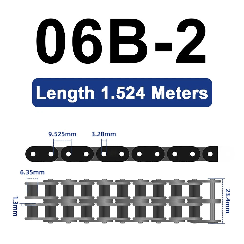 04C 05B 06B 06C 08A 08B 10A Roller Chain Quality Simplex Double Row 1.524 METRES