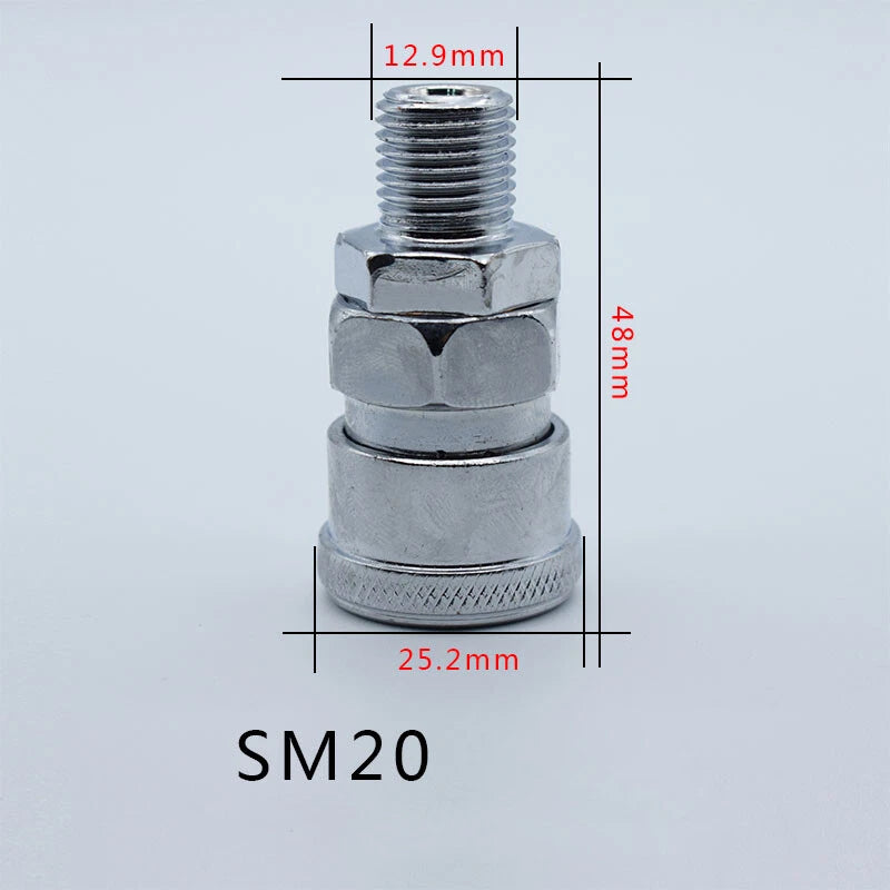 Iron Chrome Plated C-Type Quick Connector Quick Disconnect Air Hose Fitting