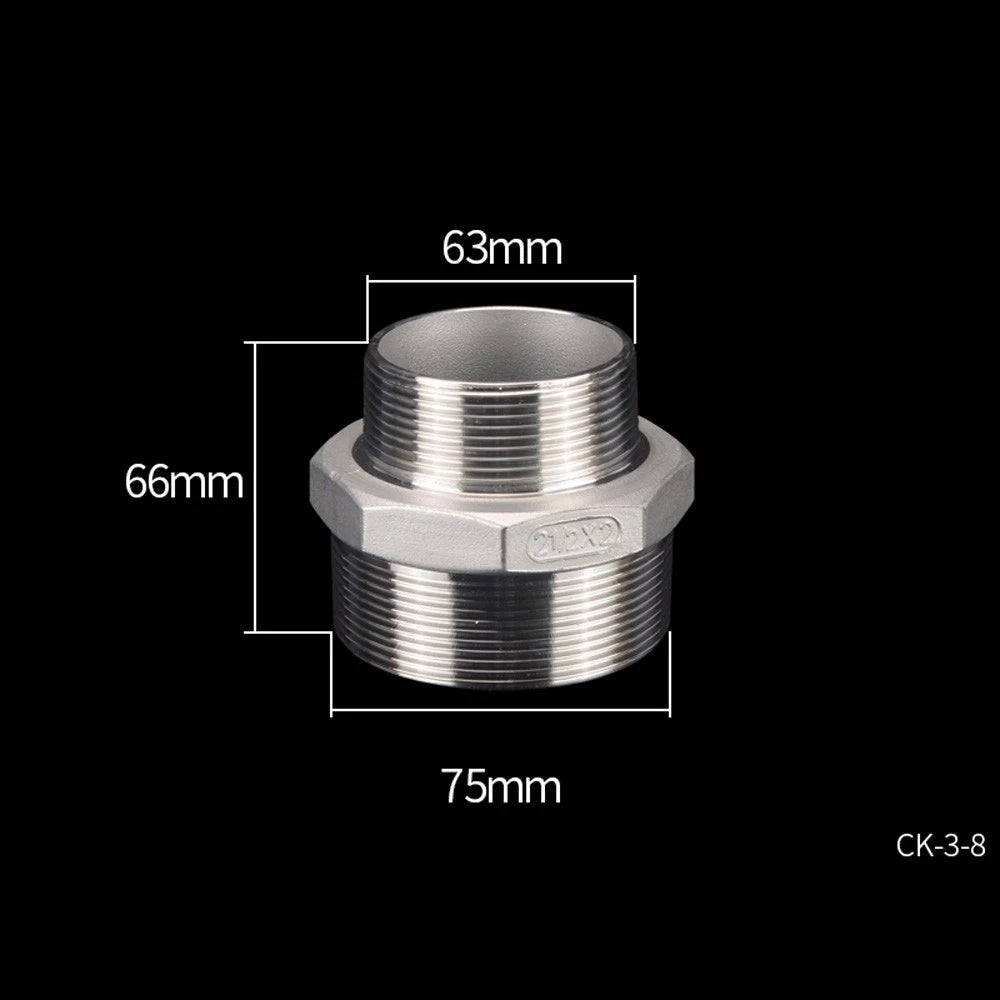 Stainless Steel Threaded Pipe Reducer Nipple — BSP Male to Male Fitting
