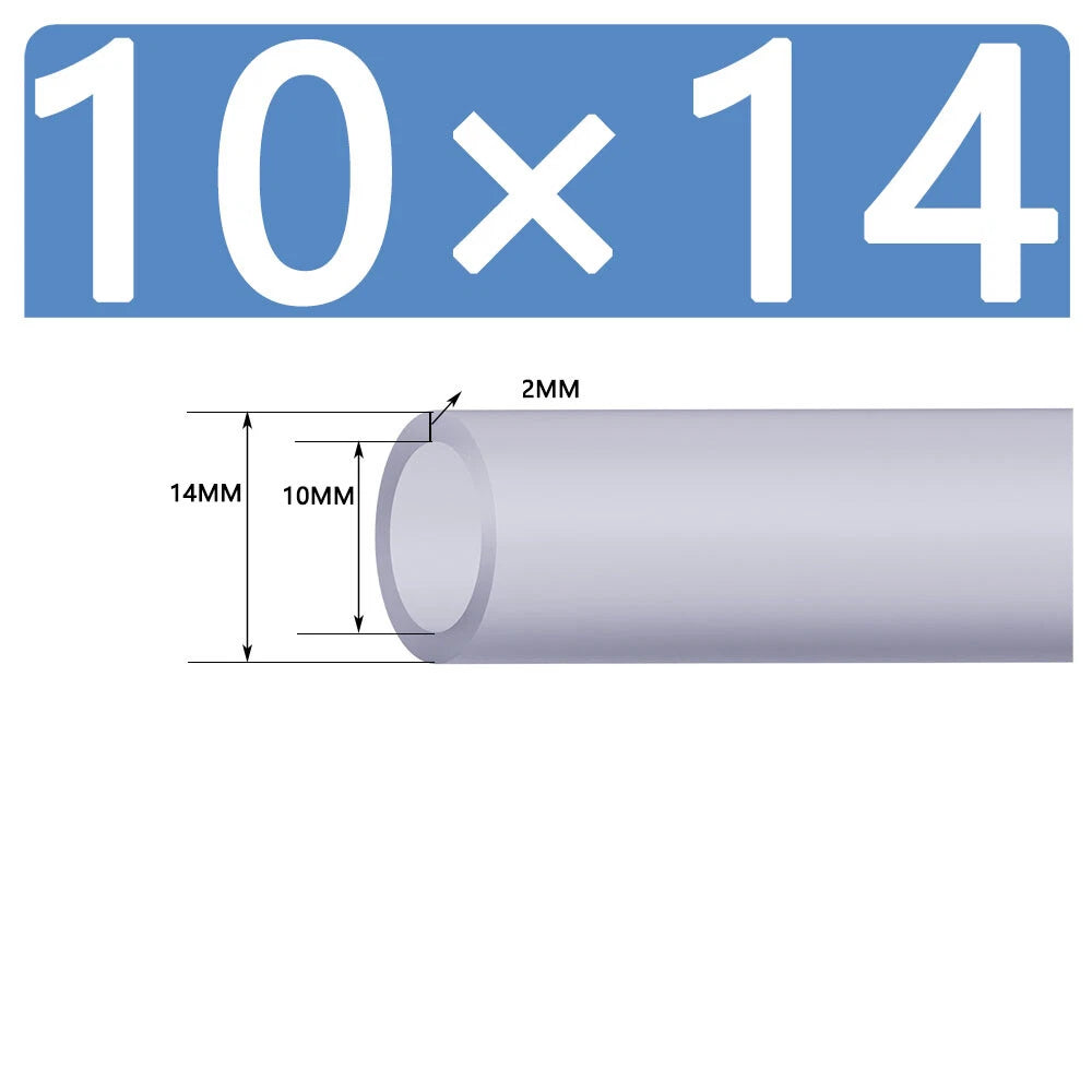Silicone Vacuum Hose Pipe — White Rubber Tube for Water, Air & Coolant | ID 2mm–38mm