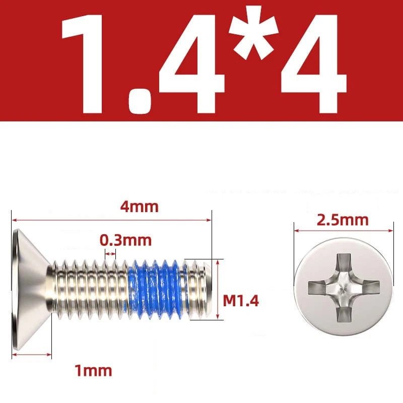 M1.2–M6 Phillips Flat Head Machine Screws | Carbon Steel | Black & Nickel Plated - HomeDIYer