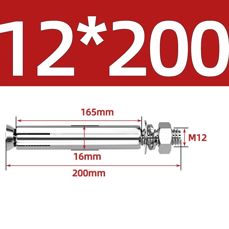 M6-M20 Stainless Steel Concrete Expansion Anchor Bolts – Extra Long
