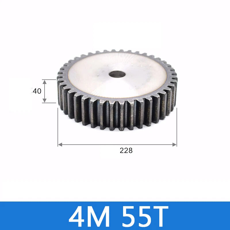 Spur Gears Pinion Gear 1.5/2.5/3/4/5 Mod Transmission Gears 45# Steel Flat Gears