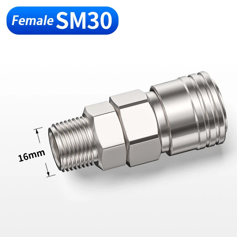 Air Compressor Quick Release Coupler — Plastic & Steel, All Models (1/4" to 1/2")