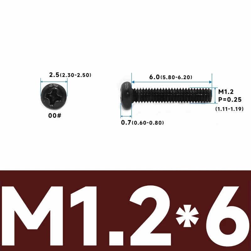 Phillips Pan Head Machine Screws – Carbon Steel M1 to M4, Multiple Lengths & Finishes - HomeDIYer